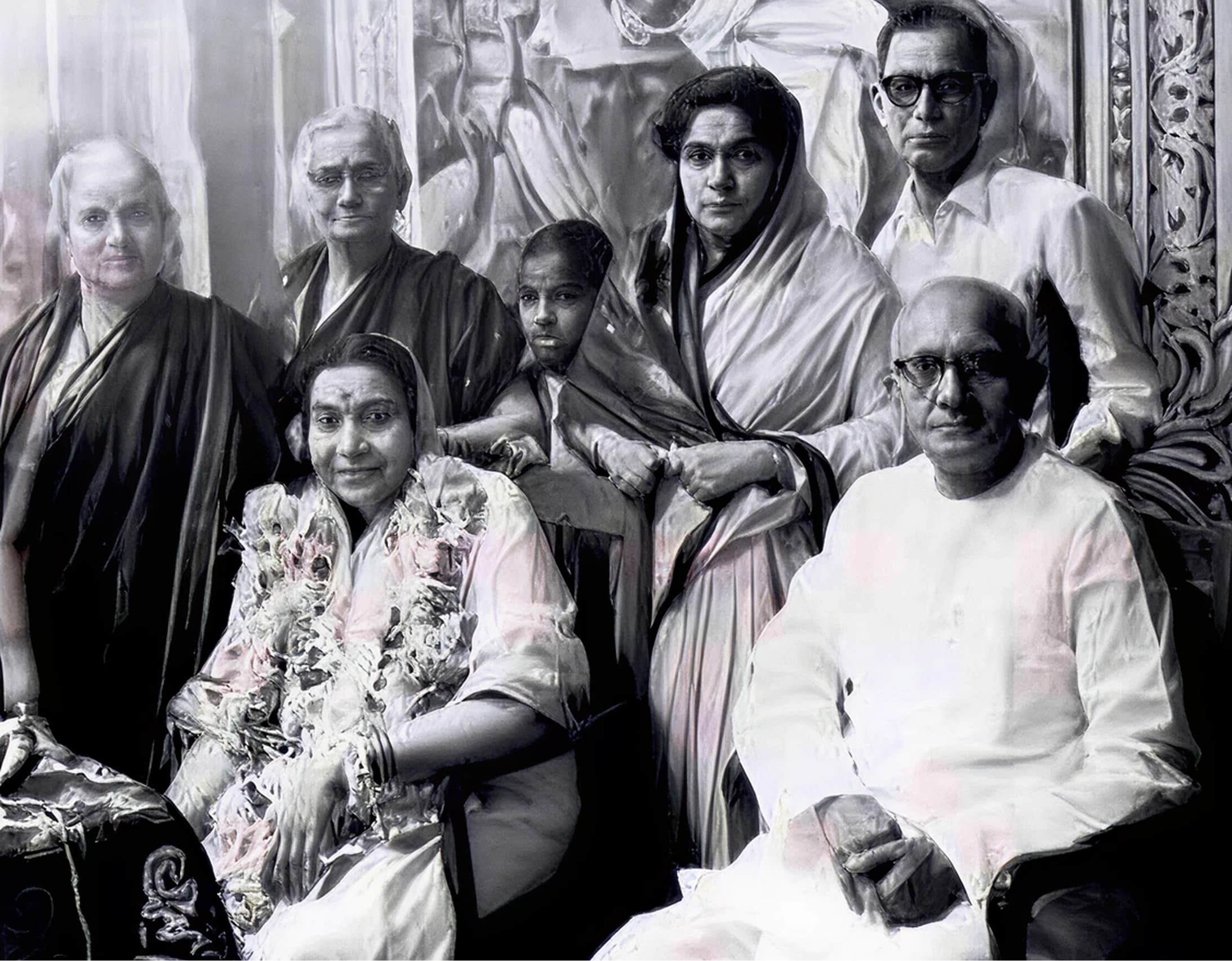 Shri Mataji insanlarla birlikte